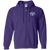Virginia Ambassadors Full Zip Hoodie WFL Football Team color Purple Virginia Ambassadors Full Zip Hoodie WFL Football Team color Purple