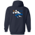 Brooklyn Dodgers Full Zip Hoodie AAFC Football Team color Navy Brooklyn Dodgers Full Zip Hoodie AAFC Football Team color Navy