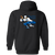 Brooklyn Dodgers Full Zip Hoodie AAFC Football Team color Black Brooklyn Dodgers Full Zip Hoodie AAFC Football Team color Black