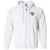 Buffalo Bisons Full Zip Hoodie AAFC Football Team color White Buffalo Bisons Full Zip Hoodie AAFC Football Team color White