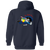 Los Angeles Dons Full Zip Hoodie AAFC Football Team color Navy Los Angeles Dons Full Zip Hoodie AAFC Football Team color Navy