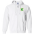Kansas City Athletics Full Zip Hoodie MLB Baseball Team color White Kansas City Athletics Full Zip Hoodie MLB Baseball Team color White