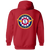 Seattle Pilots Full Zip Hoodie MLB Baseball Team color Red Seattle Pilots Full Zip Hoodie MLB Baseball Team color Red
