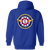 Seattle Pilots Full Zip Hoodie MLB Baseball Team color Royal Blue Seattle Pilots Full Zip Hoodie MLB Baseball Team color Royal Blue