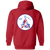 Washington Senators Full Zip Hoodie A2 MLB Baseball Team color Red Washington Senators Full Zip Hoodie A2 MLB Baseball Team color Red