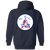 Washington Senators Full Zip Hoodie A2 MLB Baseball Team color Navy Washington Senators Full Zip Hoodie A2 MLB Baseball Team color Navy