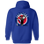 Washington Senators Full Zip Hoodie MLB Baseball Team color Royal Blue Washington Senators Full Zip Hoodie MLB Baseball Team color Royal Blue