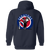 Washington Senators Full Zip Hoodie MLB Baseball Team color Navy Washington Senators Full Zip Hoodie MLB Baseball Team color Navy
