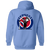 Washington Senators Full Zip Hoodie MLB Baseball Team color Carolina Blue Washington Senators Full Zip Hoodie MLB Baseball Team color Carolina Blue