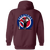 Washington Senators Full Zip Hoodie MLB Baseball Team color Maroon Washington Senators Full Zip Hoodie MLB Baseball Team color Maroon