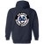Atlanta Black Crackers Full Zip Hoodie Negro Leagues Baseball Team color Navy Atlanta Black Crackers Full Zip Hoodie Negro Leagues Baseball Team color Navy