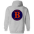 Baltimore Elite Giants Full Zip Hoodie Negro Leagues Baseball Team color Sport Grey