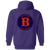 Baltimore Elite Giants Full Zip Hoodie Negro Leagues Baseball Team color Purple