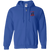 Birmingham Black Barons Full Zip Hoodie Negro Leagues Baseball Team color Royal Blue Birmingham Black Barons Full Zip Hoodie Negro Leagues Baseball Team color Royal Blue