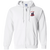 Birmingham Black Barons Full Zip Hoodie Negro Leagues Baseball Team color White Birmingham Black Barons Full Zip Hoodie Negro Leagues Baseball Team color White