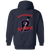 Birmingham Black Barons Full Zip Hoodie Negro Leagues Baseball Team color Navy Birmingham Black Barons Full Zip Hoodie Negro Leagues Baseball Team color Navy