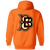 Boston Blues Full Zip Hoodie Negro Leagues Baseball Team color Orange Boston Blues Full Zip Hoodie Negro Leagues Baseball Team color Orange