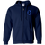 Columbus Blue Birds Full Zip Hoodie Negro Leagues Baseball Team color Navy Columbus Blue Birds Full Zip Hoodie Negro Leagues Baseball Team color Navy