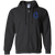 Columbus Blue Birds Full Zip Hoodie Negro Leagues Baseball Team color Black Columbus Blue Birds Full Zip Hoodie Negro Leagues Baseball Team color Black