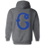 Columbus Blue Birds Full Zip Hoodie Negro Leagues Baseball Team color Dark Heather Grey Columbus Blue Birds Full Zip Hoodie Negro Leagues Baseball Team color Dark Heather Grey