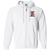 Cuban X-Giants Full Zip Hoodie Negro Leagues Baseball Team color White Cuban X-Giants Full Zip Hoodie Negro Leagues Baseball Team color White