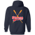Indianapolis Clowns Full Zip Hoodie Negro Leagues Baseball Team color Navy Indianapolis Clowns Full Zip Hoodie Negro Leagues Baseball Team color Navy