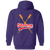Indianapolis Clowns Full Zip Hoodie Negro Leagues Baseball Team color Purple Indianapolis Clowns Full Zip Hoodie Negro Leagues Baseball Team color Purple