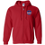 Jersey City Giants Full Zip Hoodie A1 Negro Leagues Baseball Team color Red Jersey City Giants Full Zip Hoodie A1 Negro Leagues Baseball Team color Red