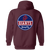 Jersey City Giants Full Zip Hoodie A1 Negro Leagues Baseball Team color Maroon Jersey City Giants Full Zip Hoodie A1 Negro Leagues Baseball Team color Maroon