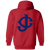 Jersey City Giants Full Zip Hoodie Negro Leagues Baseball Team color Red Jersey City Giants Full Zip Hoodie Negro Leagues Baseball Team color Red