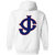 Jersey City Giants Full Zip Hoodie Negro Leagues Baseball Team color White Jersey City Giants Full Zip Hoodie Negro Leagues Baseball Team color White