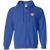 Kansas City Monarchs Full Zip Hoodie Negro Leagues Baseball Team color Royal Blue Kansas City Monarchs Full Zip Hoodie Negro Leagues Baseball Team color Royal Blue