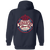 Kansas City Monarchs Full Zip Hoodie Negro Leagues Baseball Team color Navy Kansas City Monarchs Full Zip Hoodie Negro Leagues Baseball Team color Navy