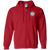 Kansas City Monarchs Full Zip Hoodie Negro Leagues Baseball Team color Red Kansas City Monarchs Full Zip Hoodie Negro Leagues Baseball Team color Red