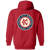 Kansas City Monarchs Full Zip Hoodie Negro Leagues Baseball Team color Red Kansas City Monarchs Full Zip Hoodie Negro Leagues Baseball Team color Red