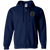 Milwaukee Bears Full Zip Hoodie Negro Leagues Baseball Team color Navy Milwaukee Bears Full Zip Hoodie Negro Leagues Baseball Team color Navy