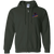Newark Eagles Full Zip Hoodie Negro Leagues Baseball Team color Forest Green Newark Eagles Full Zip Hoodie Negro Leagues Baseball Team color Forest Green