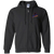 Newark Eagles Full Zip Hoodie Negro Leagues Baseball Team color Black Newark Eagles Full Zip Hoodie Negro Leagues Baseball Team color Black