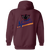 Newark Eagles Full Zip Hoodie Negro Leagues Baseball Team color Maroon Newark Eagles Full Zip Hoodie Negro Leagues Baseball Team color Maroon