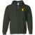 Pittsburgh Keystones Full Zip Hoodie Negro Leagues Baseball Team color Forest Green Pittsburgh Keystones Full Zip Hoodie Negro Leagues Baseball Team color Forest Green