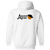 Anaheim Amigos Full Zip Hoodie ABA Basketball Team color White Anaheim Amigos Full Zip Hoodie ABA Basketball Team color White