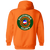 Baltimore Claws Full Zip Hoodie ABA Basketball Team color Orange Baltimore Claws Full Zip Hoodie ABA Basketball Team color Orange