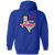 Dallas Chaparrals Full Zip Hoodie ABA Basketball Team color Royal Blue Dallas Chaparrals Full Zip Hoodie ABA Basketball Team color Royal Blue