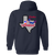 Dallas Chaparrals Full Zip Hoodie ABA Basketball Team color Navy Dallas Chaparrals Full Zip Hoodie ABA Basketball Team color Navy