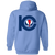 Kentucky Colonels Full Zip Hoodie ABA Basketball Team color Carolina Blue Kentucky Colonels Full Zip Hoodie ABA Basketball Team color Carolina Blue