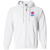 Los Angeles Stars Full Zip Hoodie ABA Basketball Team color White Los Angeles Stars Full Zip Hoodie ABA Basketball Team color White