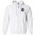 Minnesota Muskies Full Zip Hoodie ABA Basketball Team color White Minnesota Muskies Full Zip Hoodie ABA Basketball Team color White