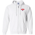 Pittsburgh Condors Full Zip Hoodie ABA Basketball Team color White Pittsburgh Condors Full Zip Hoodie ABA Basketball Team color White