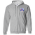 Pittsburgh Pipers Full Zip Hoodie ABA Basketball Team color Sport Grey Pittsburgh Pipers Full Zip Hoodie ABA Basketball Team color Sport Grey