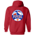 Pittsburgh Pipers Full Zip Hoodie ABA Basketball Team color Red Pittsburgh Pipers Full Zip Hoodie ABA Basketball Team color Red
